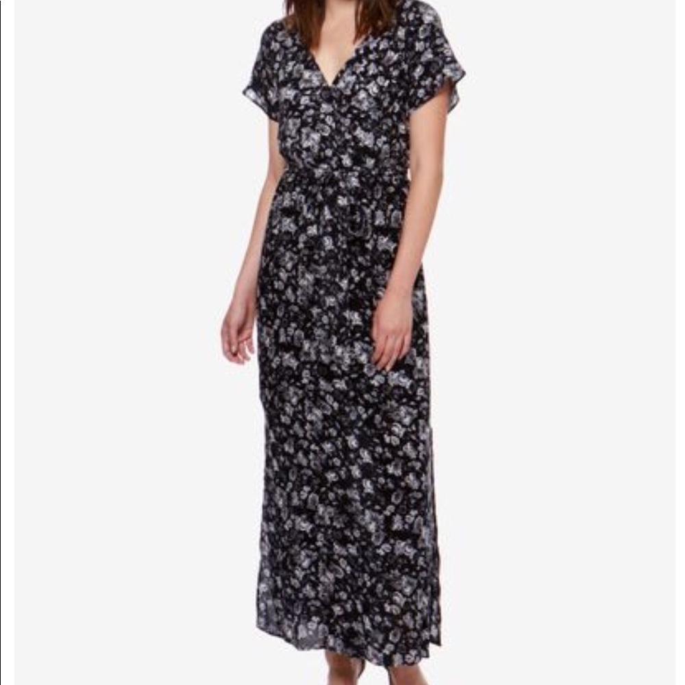 Lucky brand floral black maxi dress